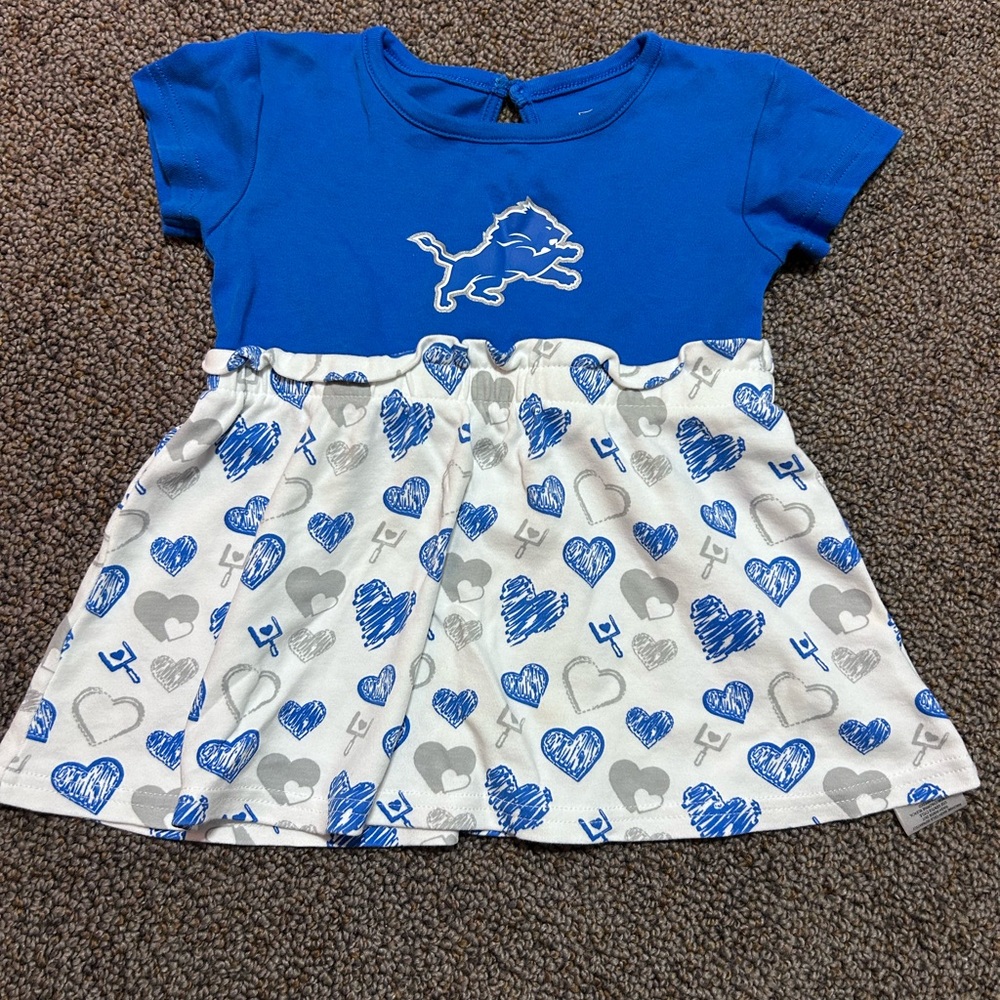 NFL Detroit Lions Baby Dress Size 18M